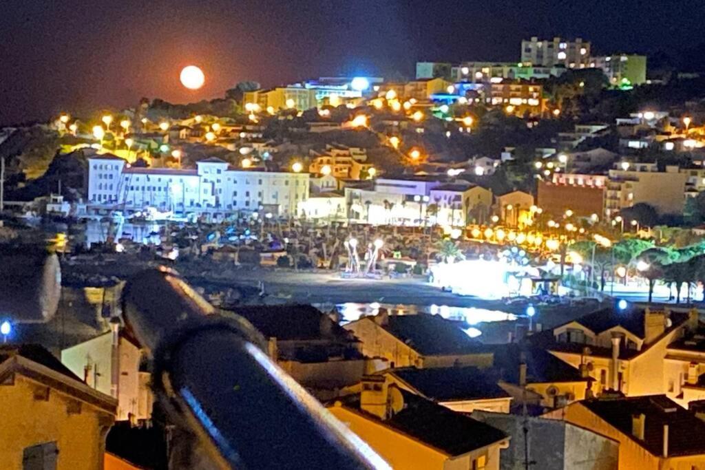 Attique à Banyuls - vue mer et montagne Extérieur photo